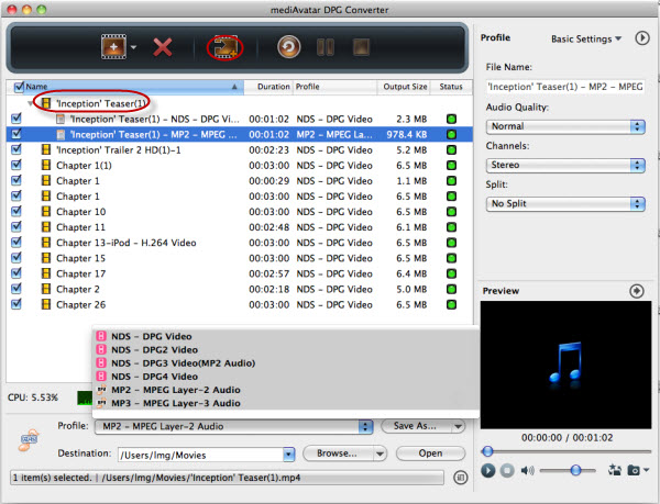 mediavatar video to audio converter