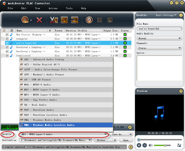 flac to mp3 converter for windows 7