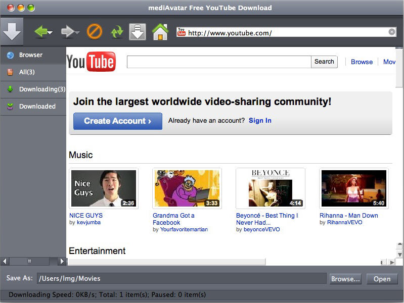 youtube downloader mac free