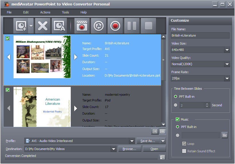 PowerPoint to Video Converter Converts PowerPoint to AVI MP4 FLV